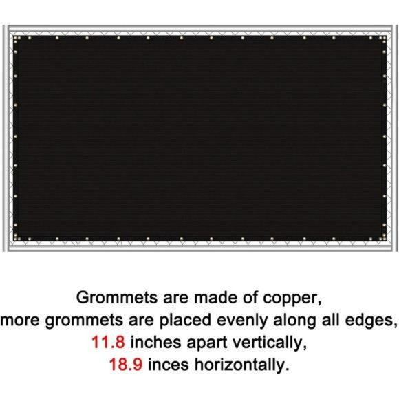 6 feet x 50 feet Privacy Screen Fence Heavy Duty Fencing Mesh Shade (Black) - Picture 2 of 6